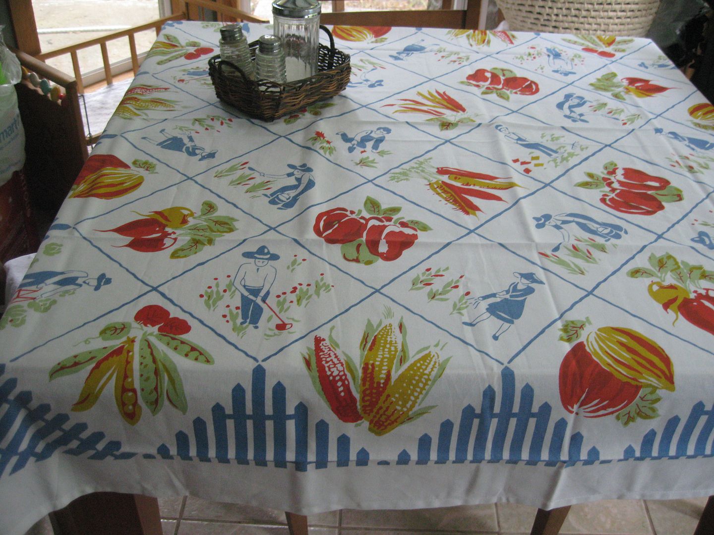 Moda Vintage Style Tablecloth Farmers Market Wonderful Vintage Looking