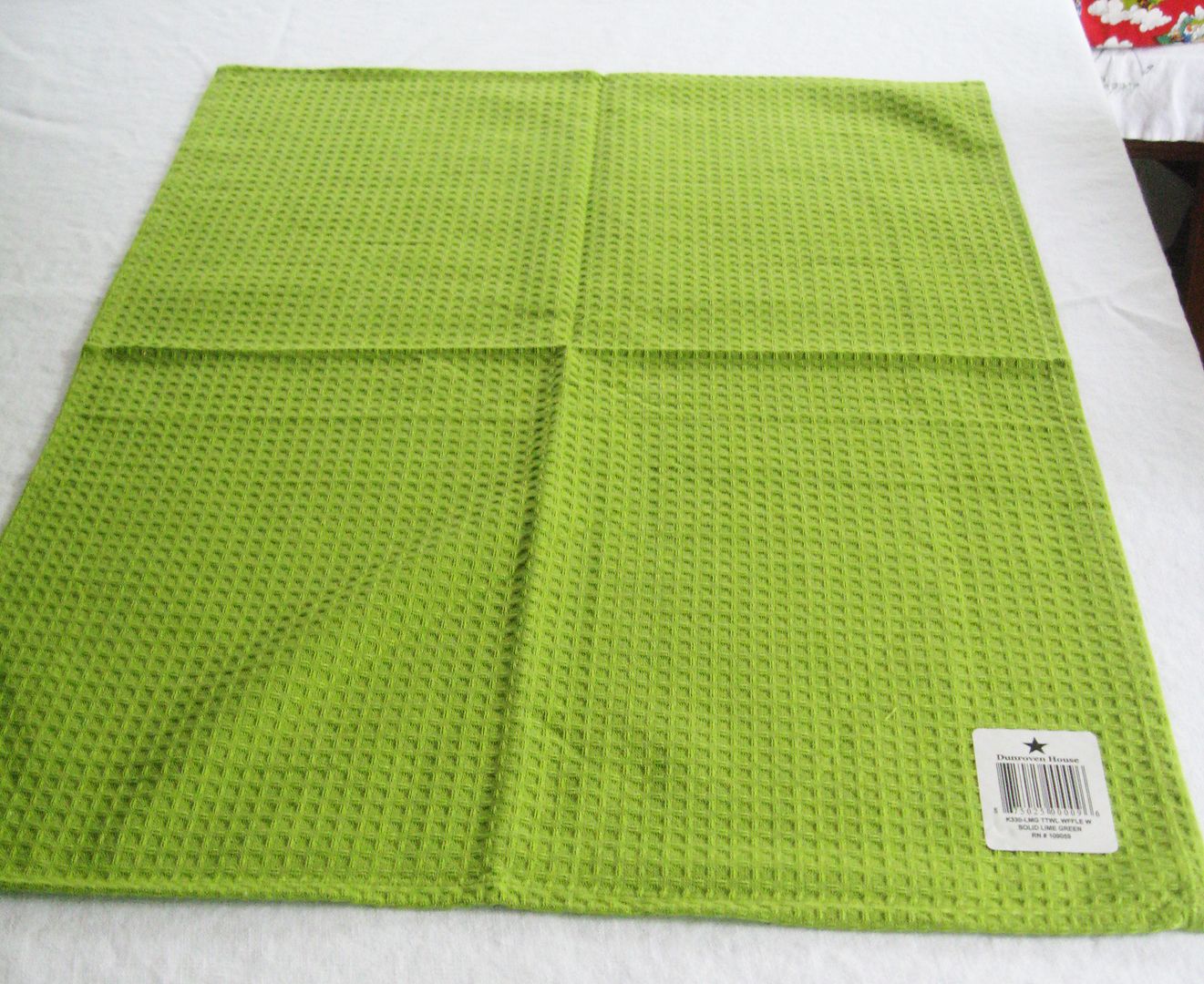 Dunroven Waffle Weave Kitchen Towel Lime Green Great For Embroidery Ebay 7412