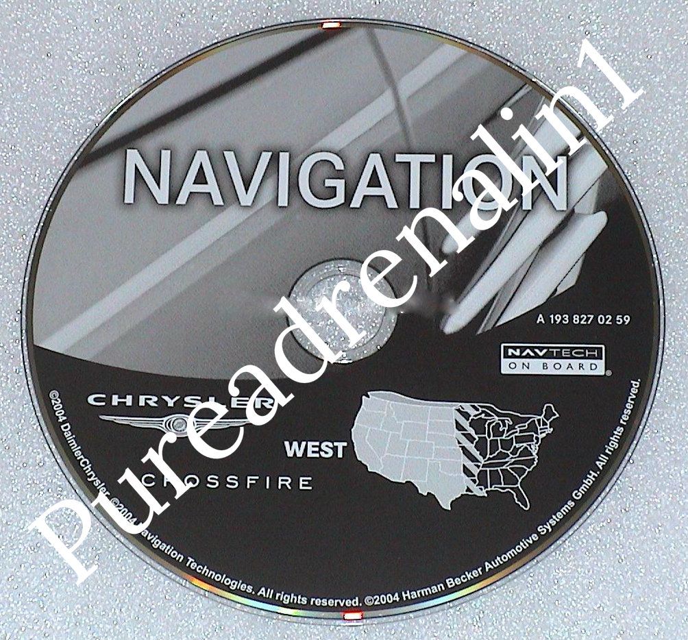Chrysler crossfire navigation cds