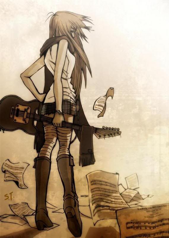 wallpaper guitar girl. wallpaper guitar girl.