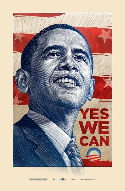 barack obama poster yes we can. Their newest poster, “Yes We