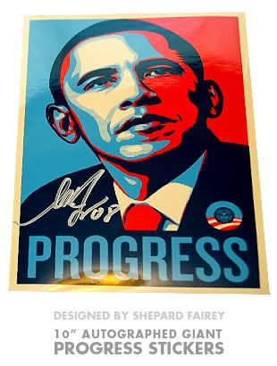 omg wtf obama. 10″ Obama stickers signed
