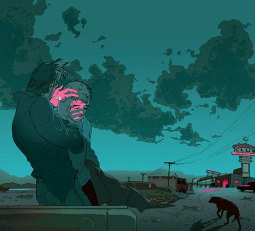 It's a great day, Tomer Hanuka is about to unveil a new art print. “Old 