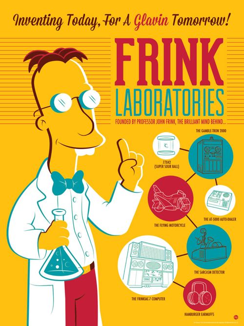 Frink Laboratories Simpsons av Dave Perillo