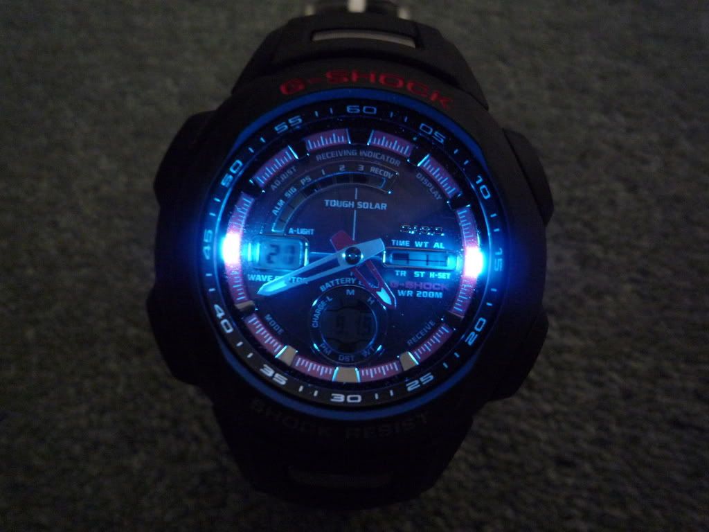 Analog watches that have a backlight 