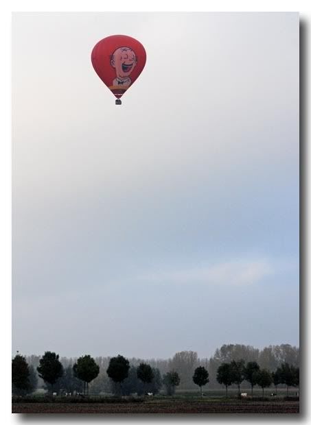 Luchtballon boven Wachtebeke