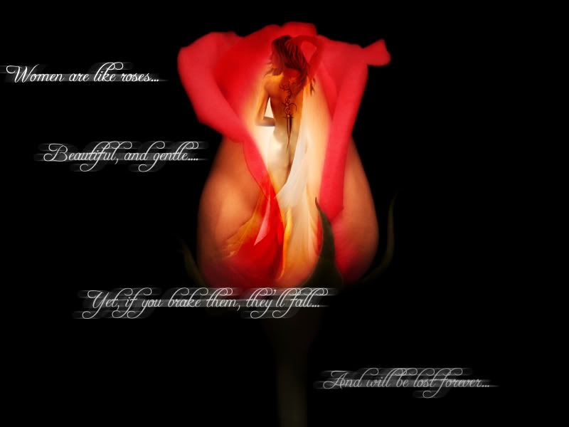 women and roses photo: Women are like roses... ShesaRosewords.jpg