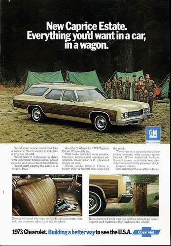 By 73 the BelAir wagon was simply BelAir Impala was Impala and Caprice 