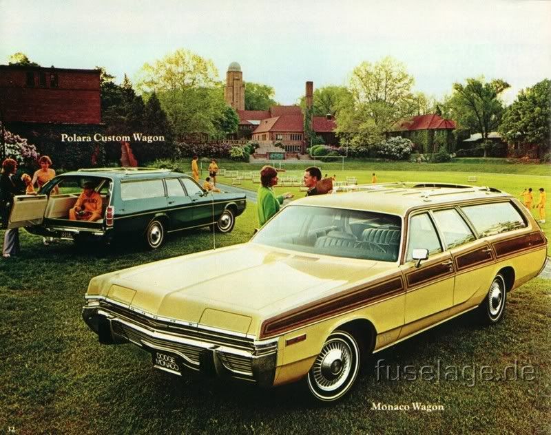 1973 Dodge Monaco wagon 1973 Chrysler Town and Country wagon