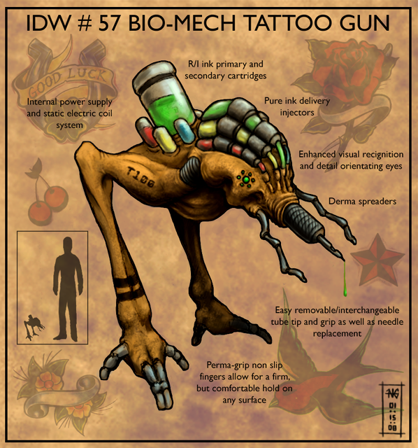 IDW #57: Bio-Mechanical Tattoo Gun - ConceptArt.org Forums