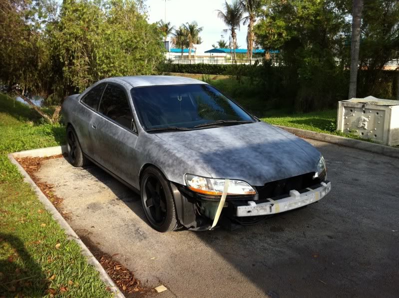 Matte black 98 honda accord #5