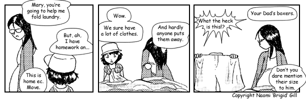 Mary finds laundry surprise