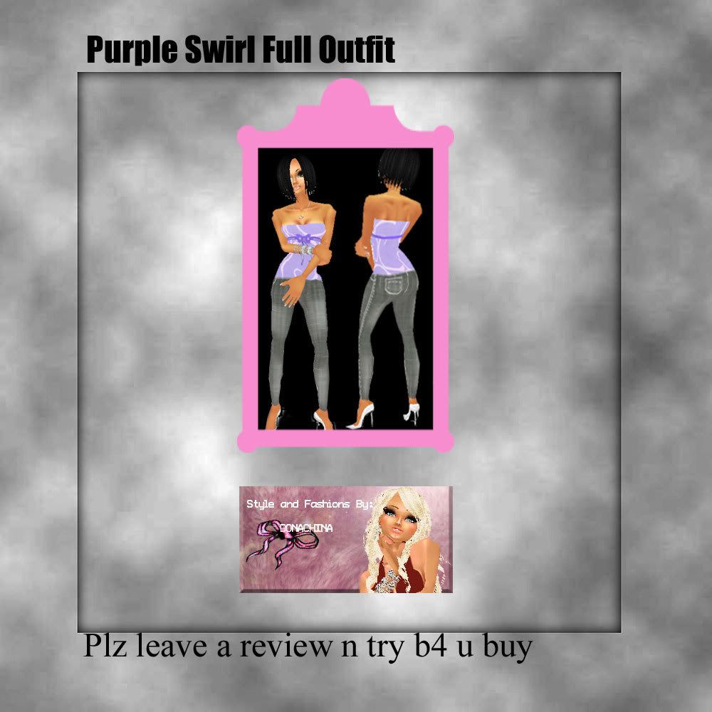 purple swirl outfit