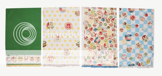 Moda Vintage Style Dish or Tea Towels Dairy Fresh  