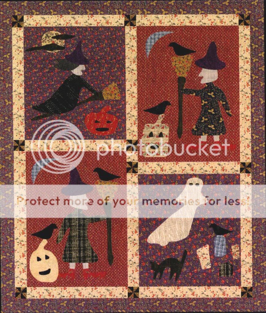 Jan Patek Quilt Pattern   Windmills & Witches  