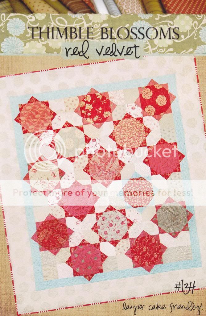 Thimble Blossoms Quilt Sewing Pattern   Red Velvet  