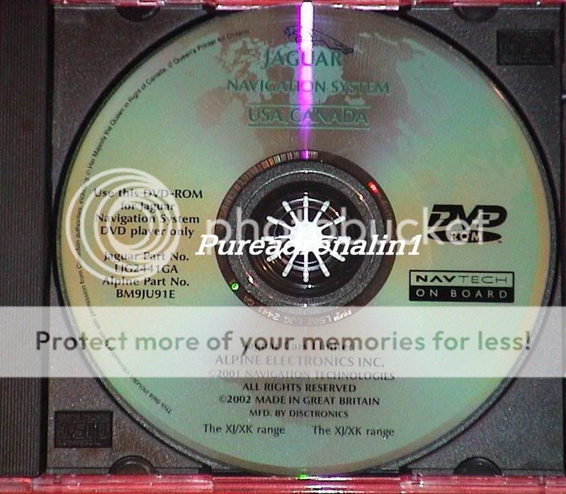 2001 2002 2003 2004 2005 2006 Jaguar XK8 XKR Navigation Map Disc CD DVD ROM