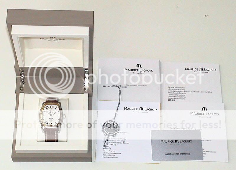   MASTERPIECE PHASE DE LUNE MENS WATCH MP6439 YS101 11E GOLD BEZEL