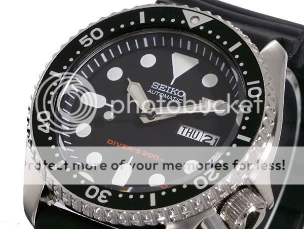 SEIKO MENS AUTOMATIC DIVERS BAND WATCH 200M SKX007 SKX007K  