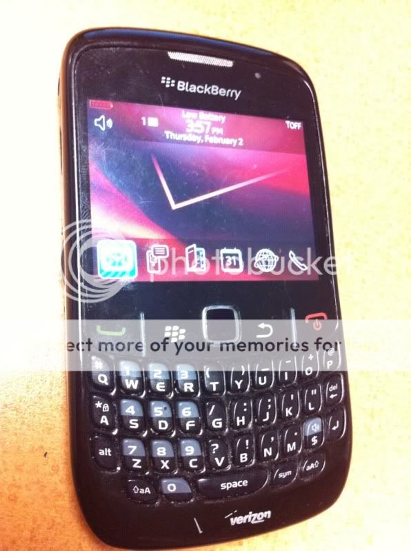 Verizon BlackBerry Curve 8530 No Contract 3G QWERTY WiFi Camera 